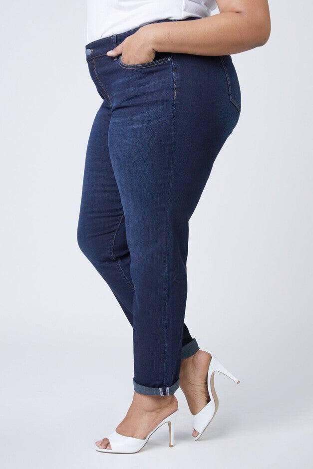 Mid Rise Boyfriend - Summer, SUMMER / Dark Wash, alternate image number 4