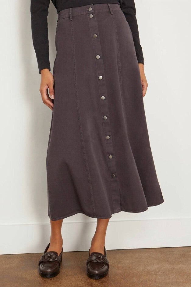 SPENCE SKIRT IN VINTAGE BLACK, Vintage Black / Black, alternate image number 1