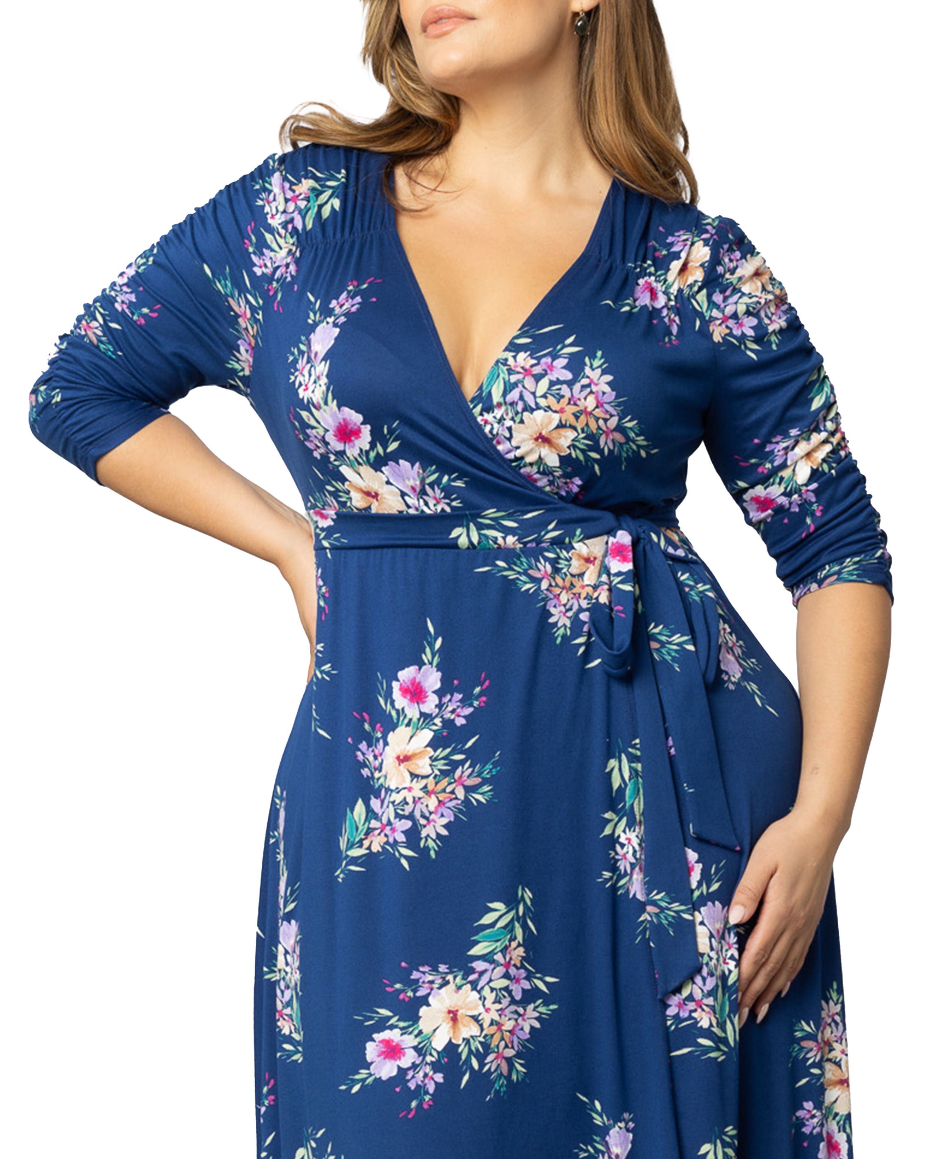 Meadow Dream Maxi Dress, BLUE FLORAL PRINT / Royal Blue, alternate image number 1