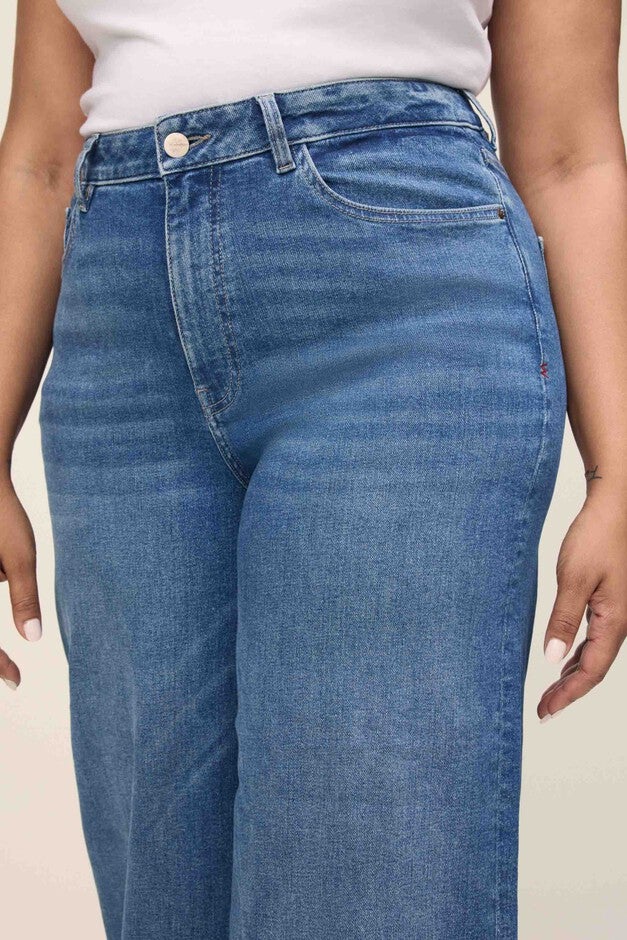 ICN PLUS - CROPPED WIDE LEG JEANS | CROSSROADS, CROSSROADS / Dark Wash, alternate image number null