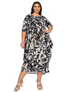 Brielle Bubble Hem Pocket Dress
