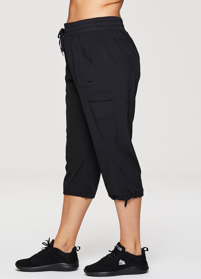 Plus Prime Anywhere Cargo Capri, Black / Black, alternate image number null