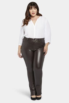 Coated Marilyn Straight Jeans