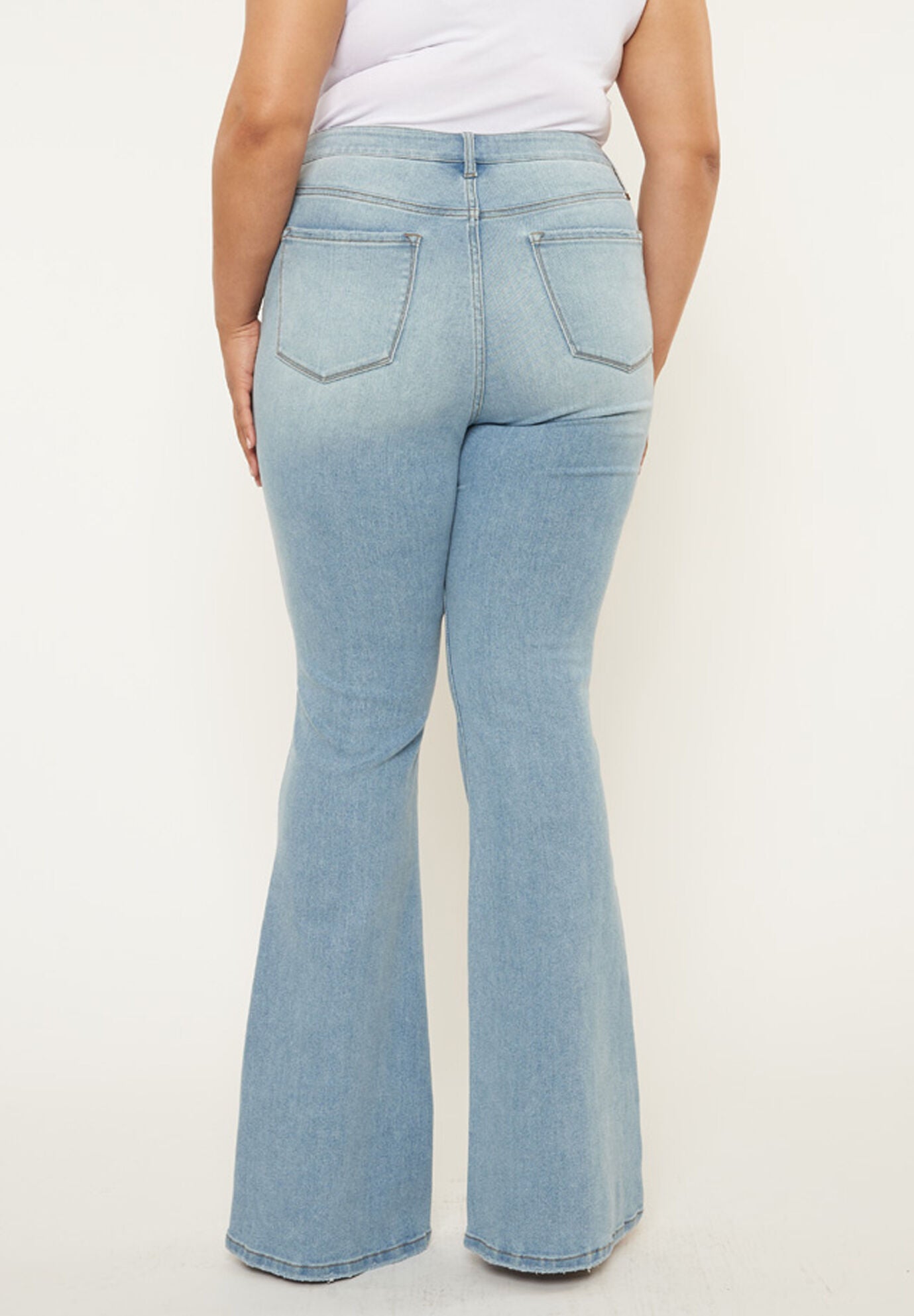 Solange High Rise Flare (Plus Size), Dark Wash / Dark Wash, alternate image number 5
