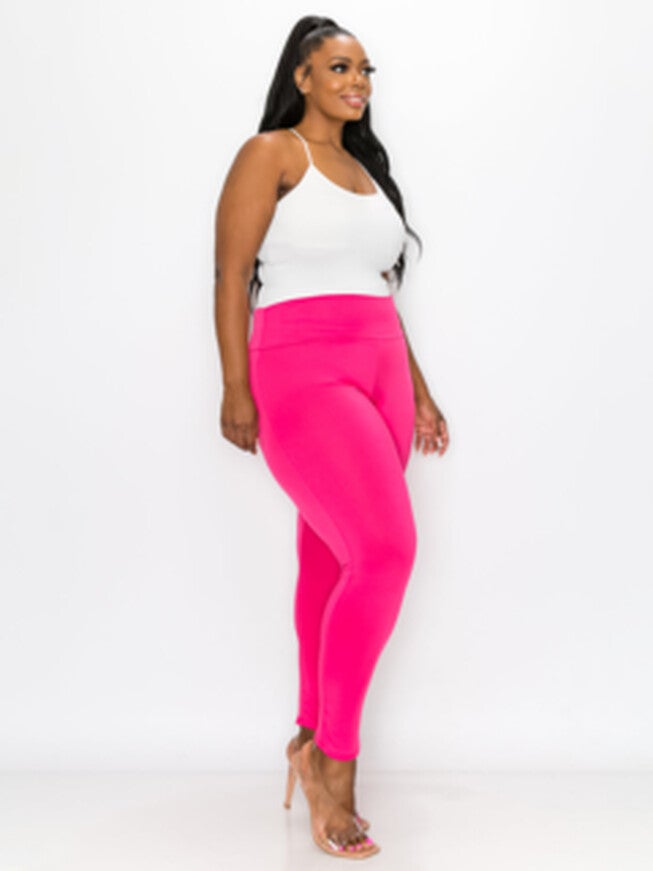 KELLY EVERYDAY YOGA LEGGINGS, Fuchsia / Deep Fuchsia, alternate image number null