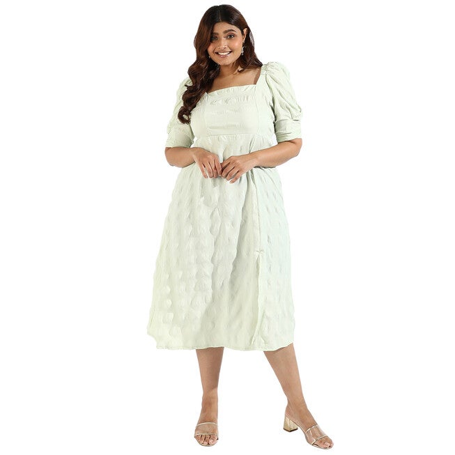 Women Side Slit Design Dresses, Mint / Mint, alternate image number null