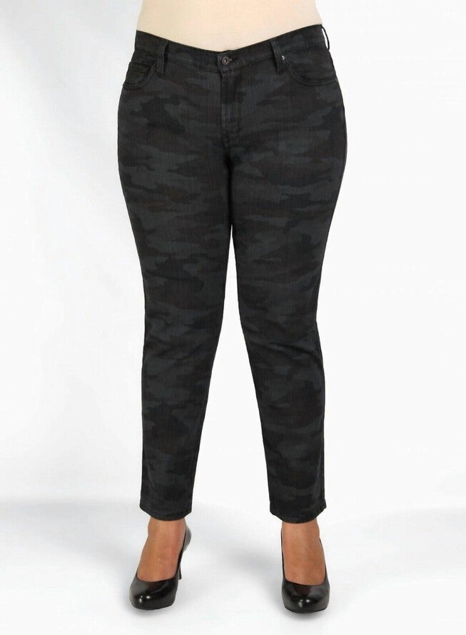 TWIGGY Z JEANS IN ESPIONAGE, Espionage / Kelly Green, hi-res image number null