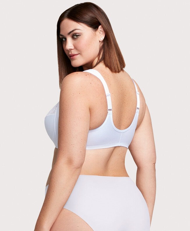 WonderWire Front-Closure Bra, White / White, alternate image number 3
