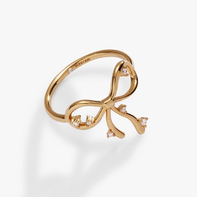 Coquette Bow Ring, Gold / Gold, hi-res image number 0