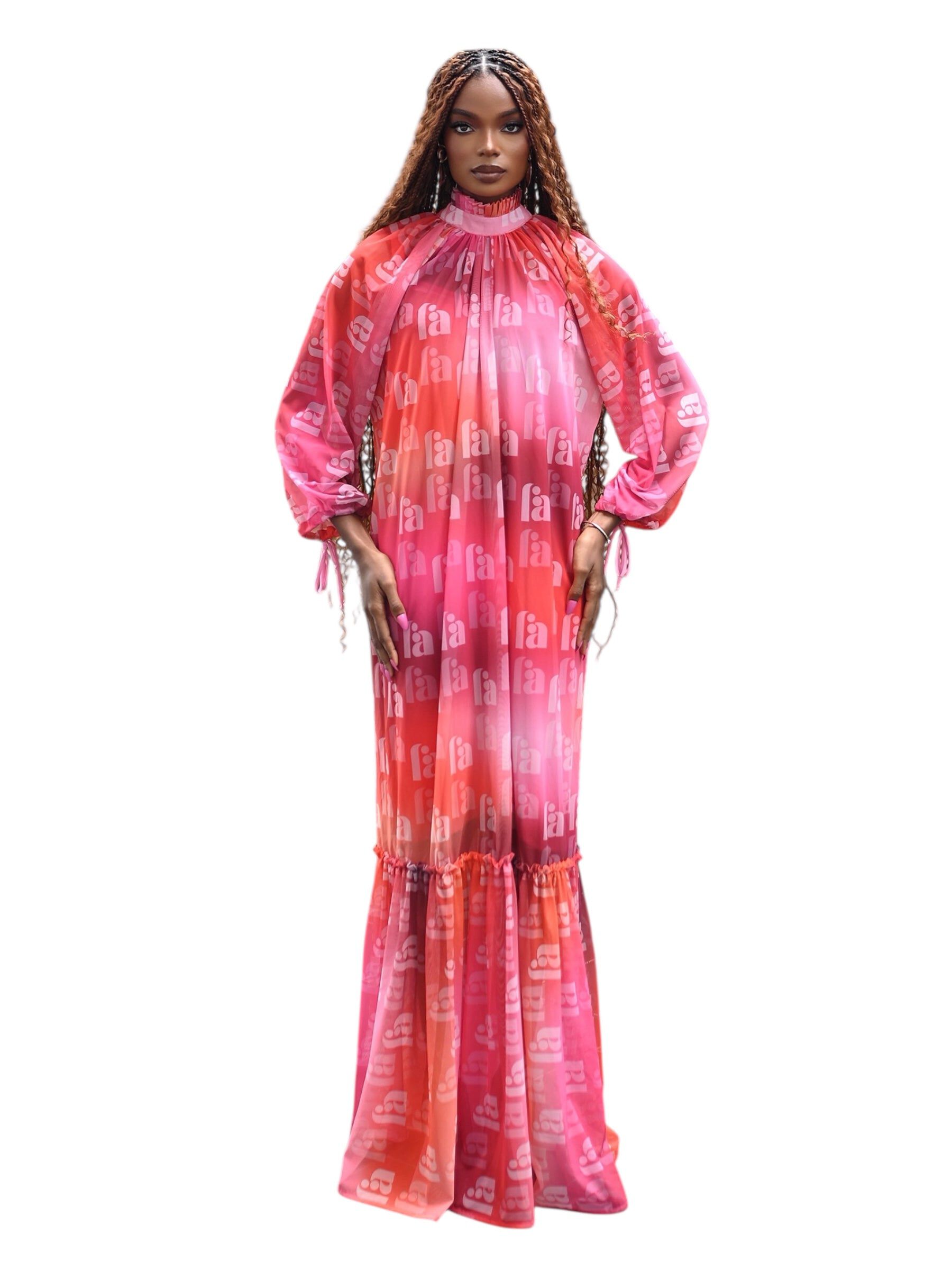 Odi Mono Dress, Pink / Pink, alternate image number 2