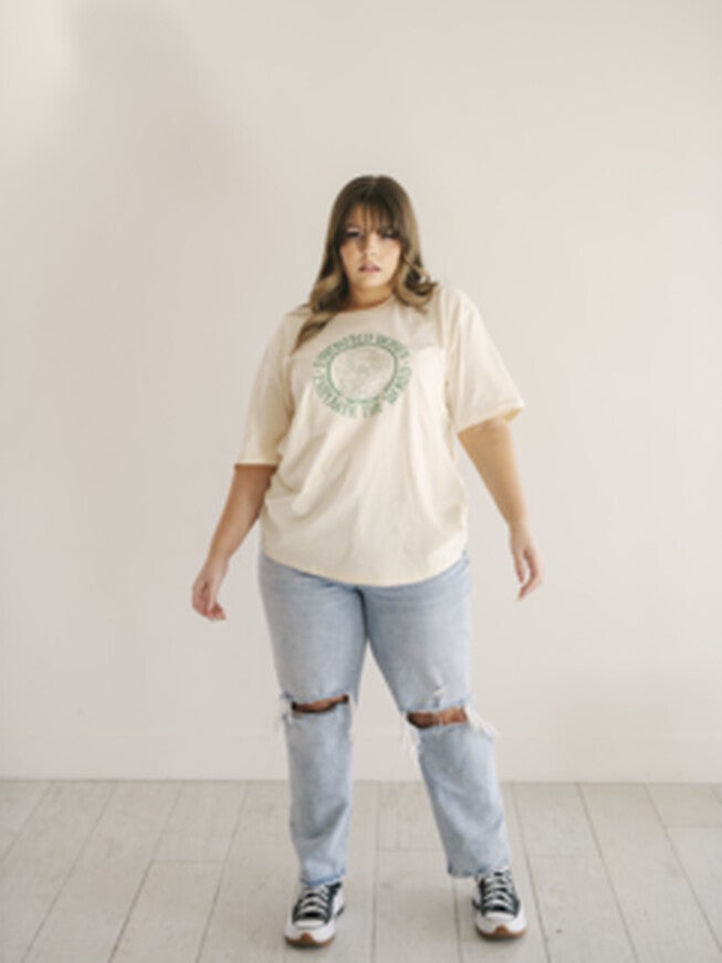 Empowered Women Empower The World Graphic T-Shirt, Light Green / Light Green, alternate image number null