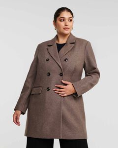 Redford Brown Double-Breasted Coat