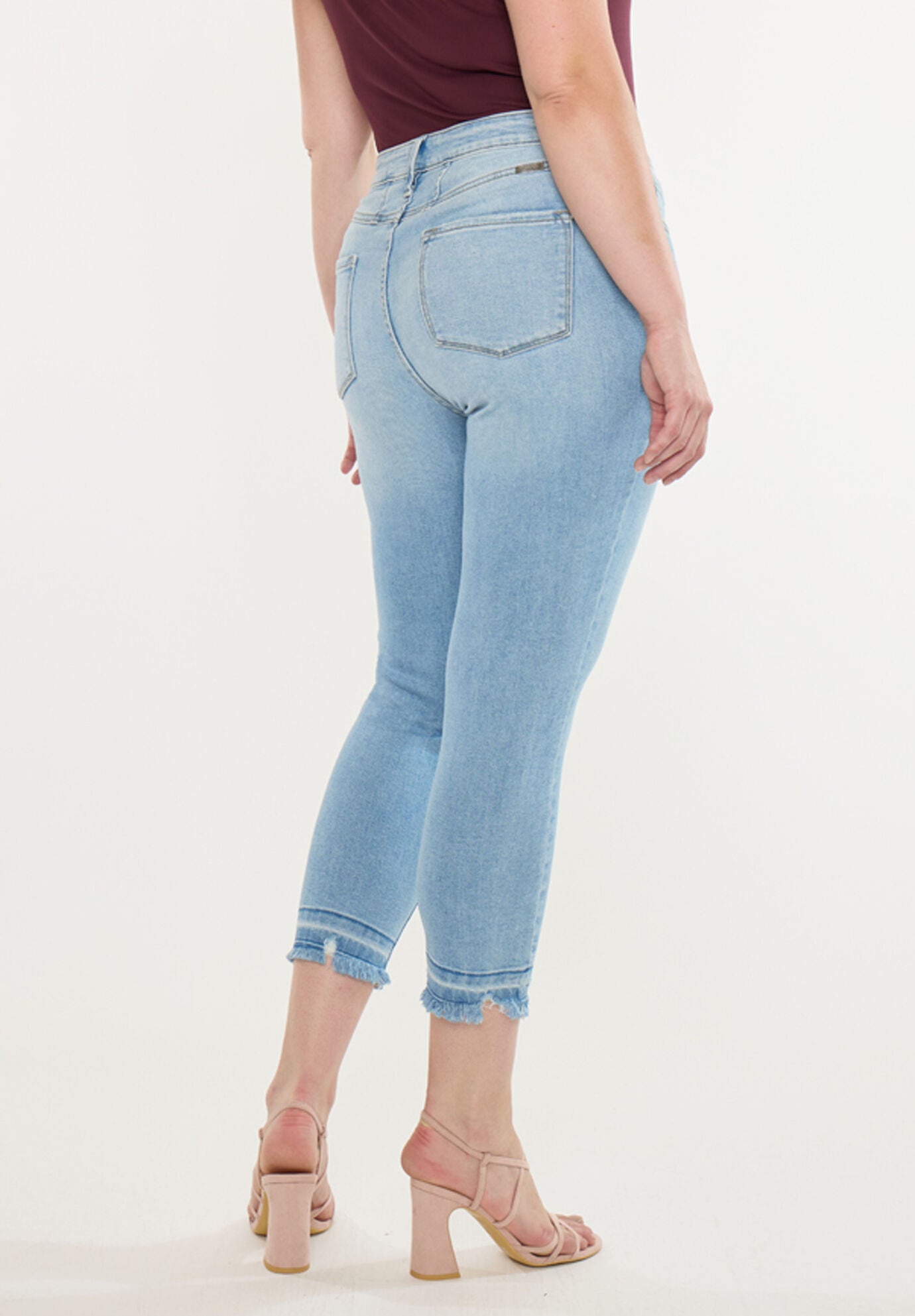Thomasin High Rise Crop Skinny (Plus Size), Light Wash / Light Wash, alternate image number 6