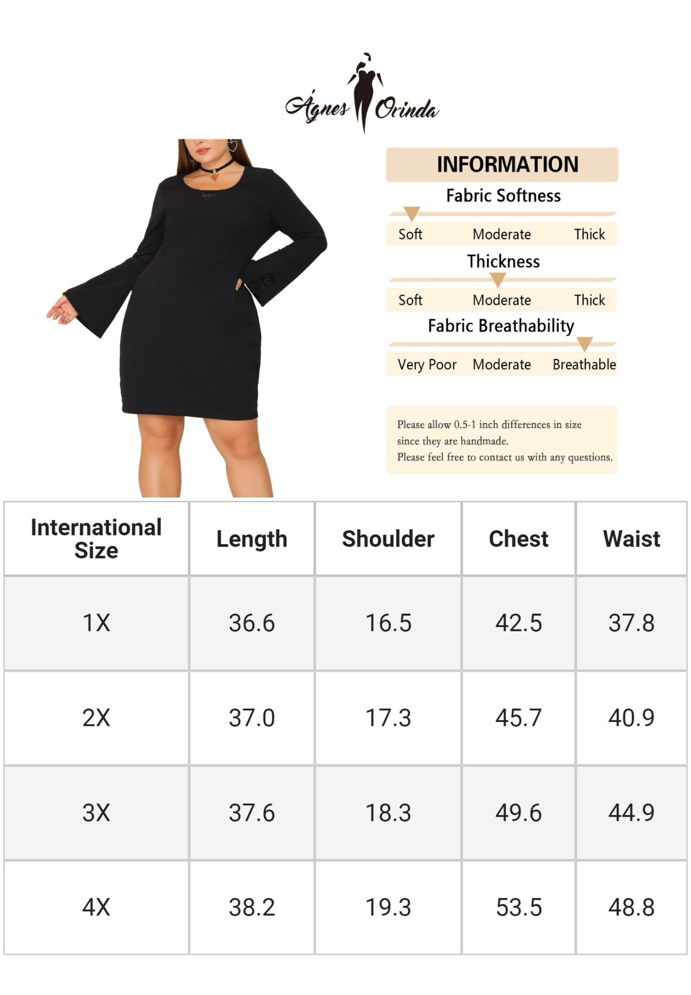 Lace Panel Bodycon Bell Sleeve Cocktail Dress, Black / Black, alternate image number 4