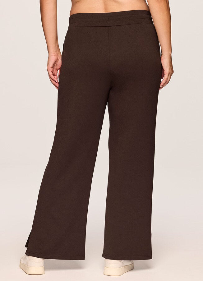 Solace Scuba Wide Leg Pant, Dark Brown / Brown, alternate image number 2