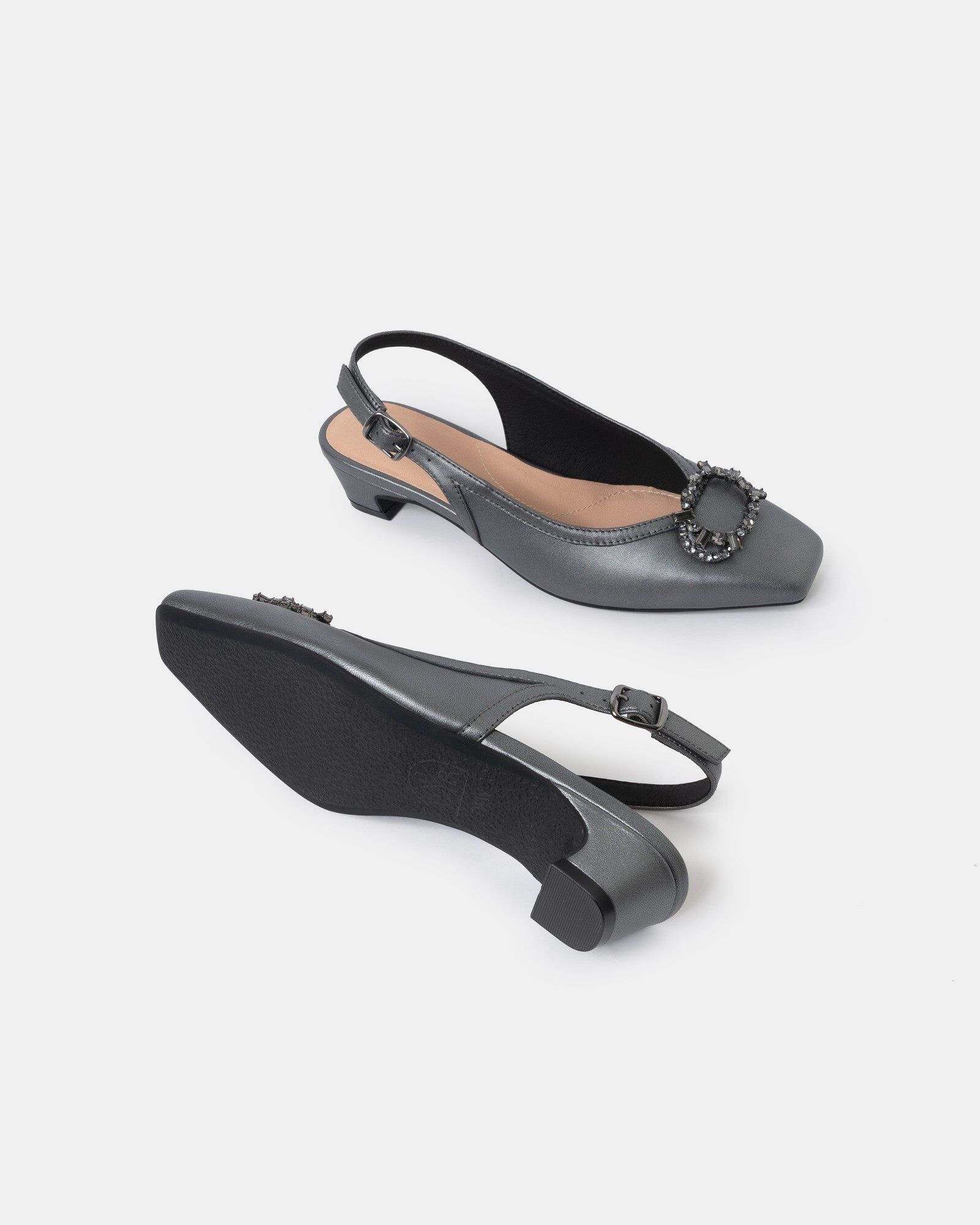 Irina Buckle Heels, Black / Black, alternate image number 3