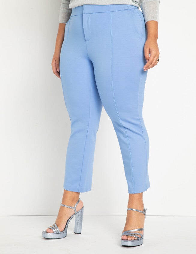 The Ultimate Stretch Suit Pintuck Pant, Cornflower Blue / Cobalt, alternate image number null
