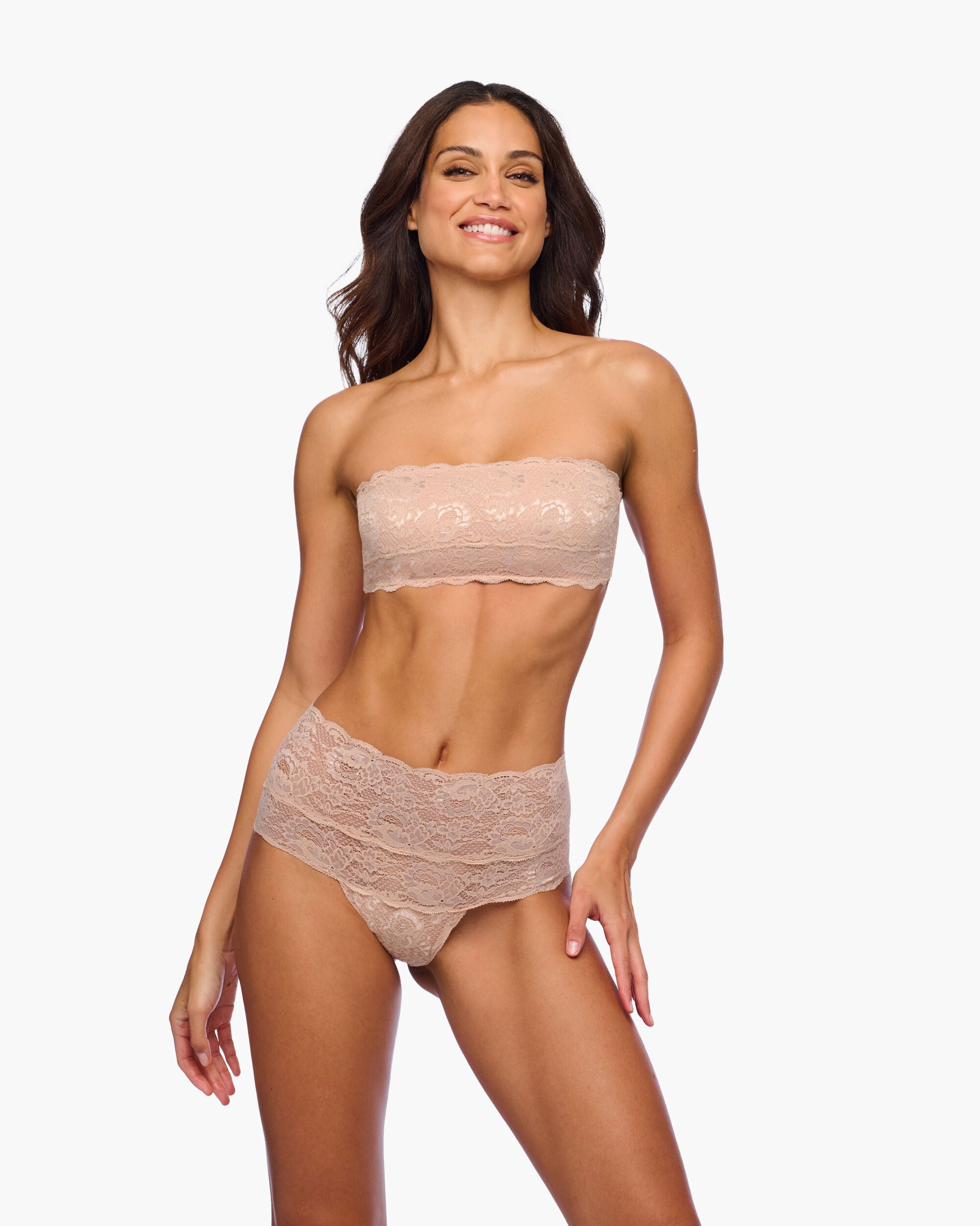Nsn Flirtie Bandeau Bra, Sette / Beige, hi-res image number 0