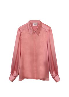 Sigourney Blouse - Peach Silk