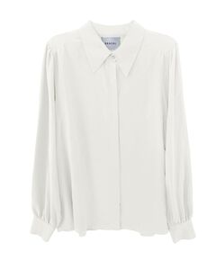 Sigourney Blouse in Ivory Silk