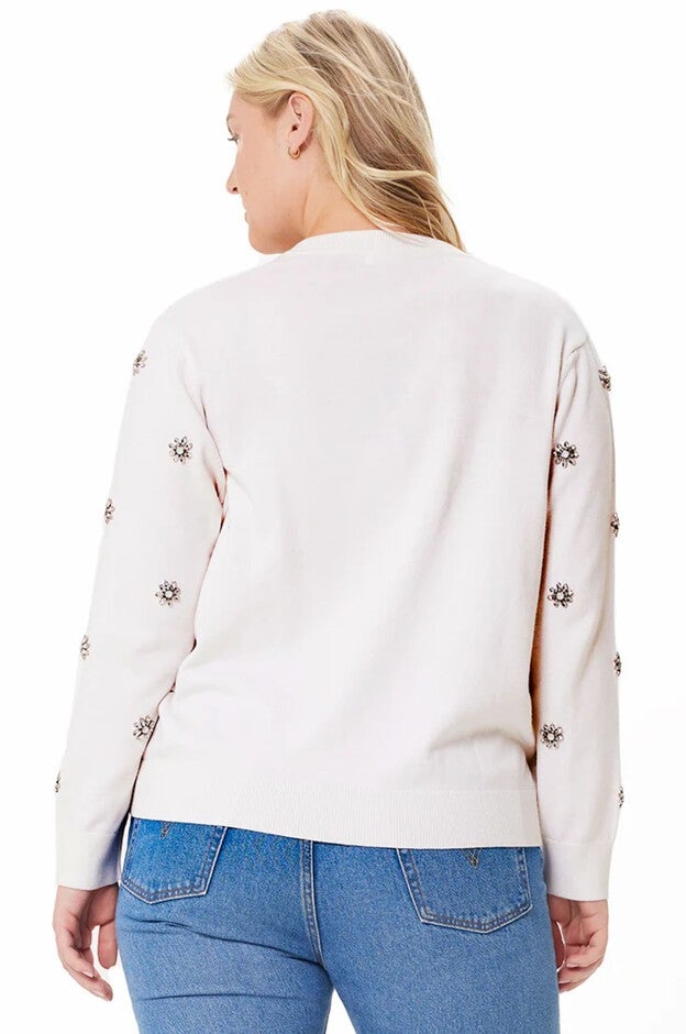 Cotton Cashmere Gem Cardigan, , alternate image number 5