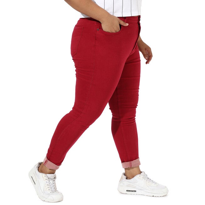 Maroon Skinny Jeans, , alternate image number 6