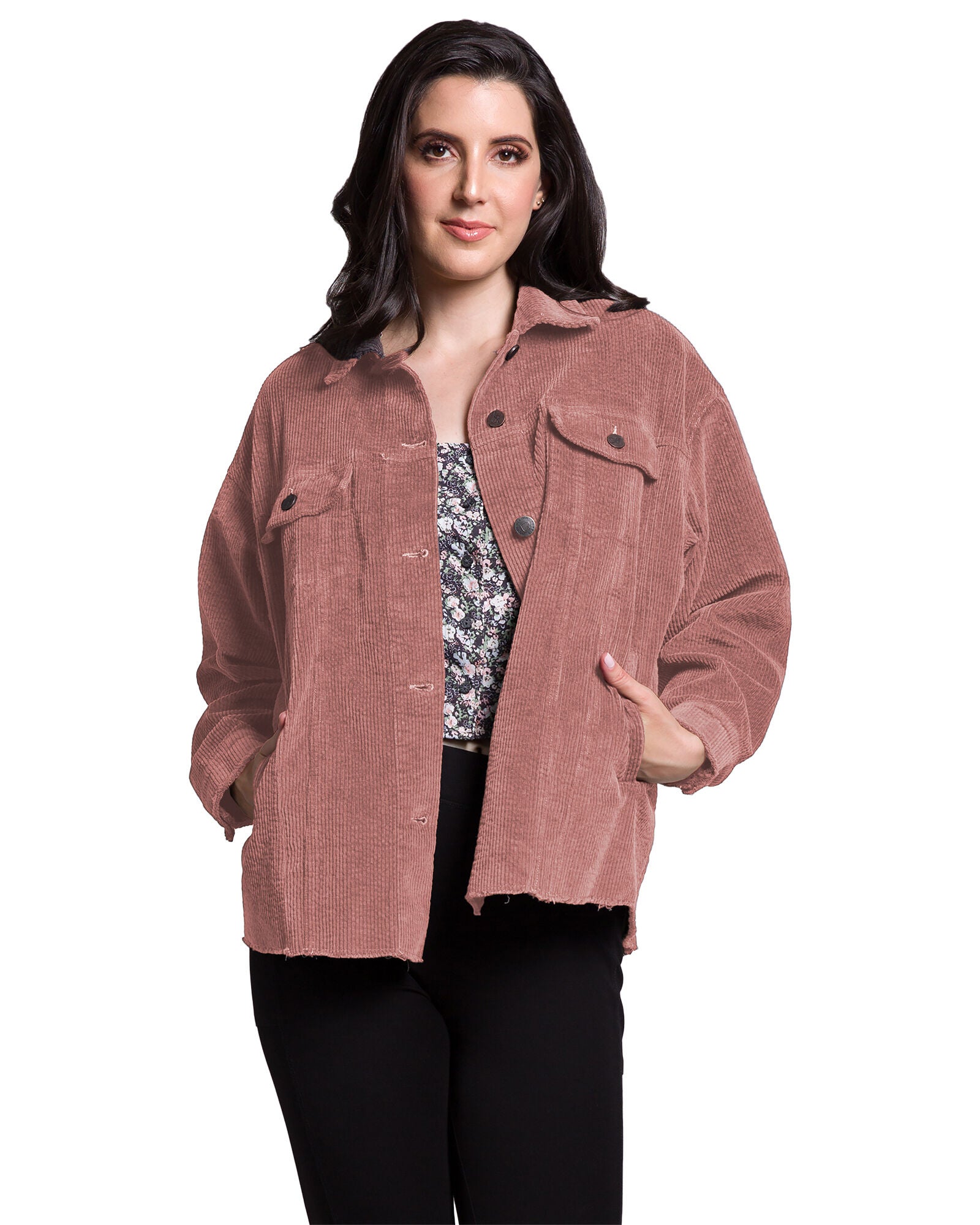 Jane Women&#39;s Corduroy Jacket, Mauve / Mauve, hi-res image number 0