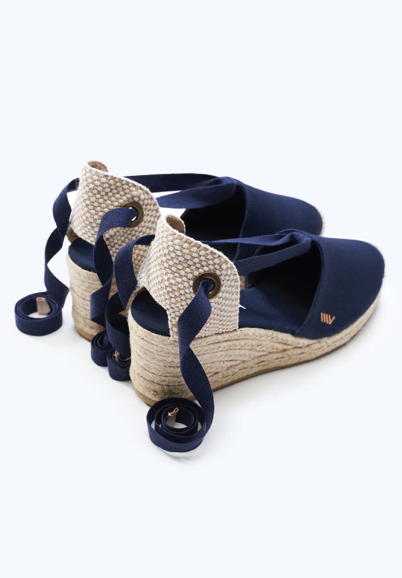 Escala Canvas Espadrille Wedges, Navy / Navy, alternate image number 2