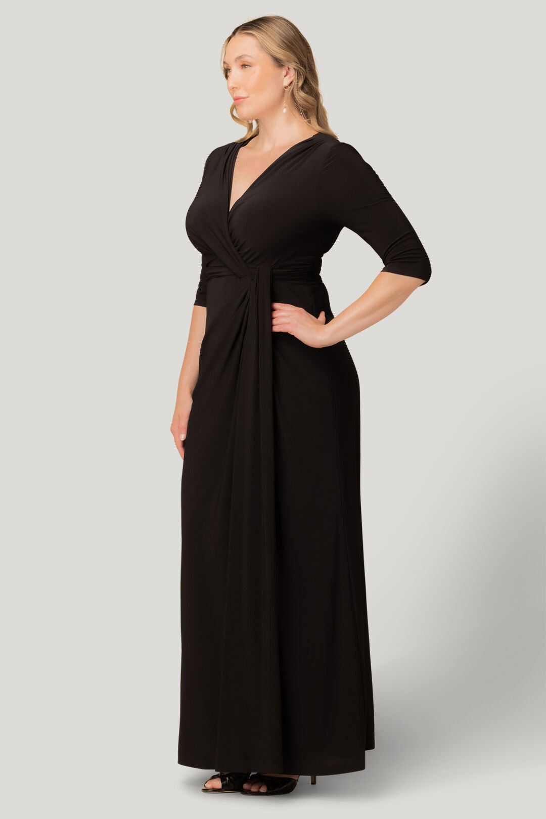 Evening Romance Gown, BLACK NOIR / Black, alternate image number 5