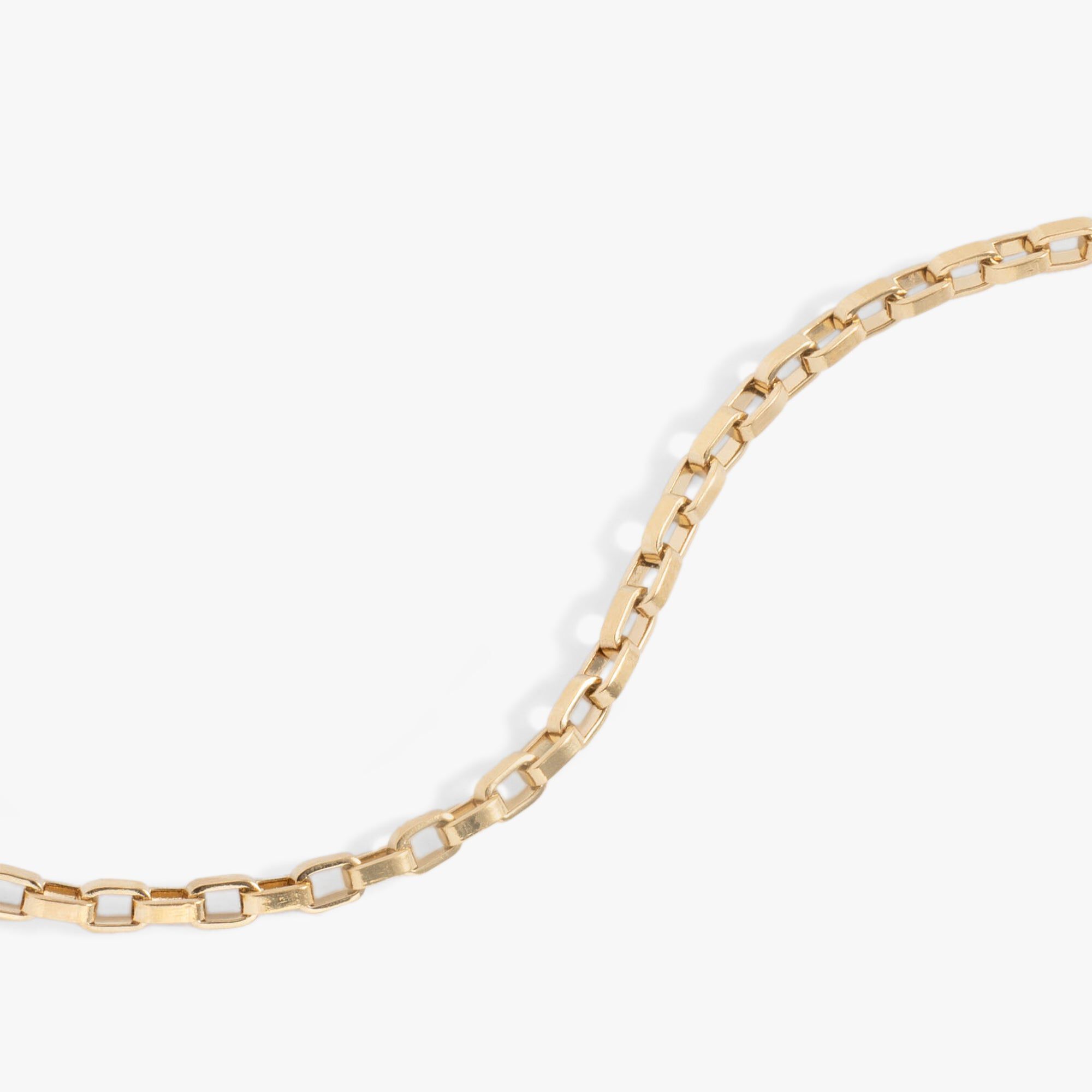 Everyday Box Link Chain Bracelet, Gold / Gold, alternate image number 1