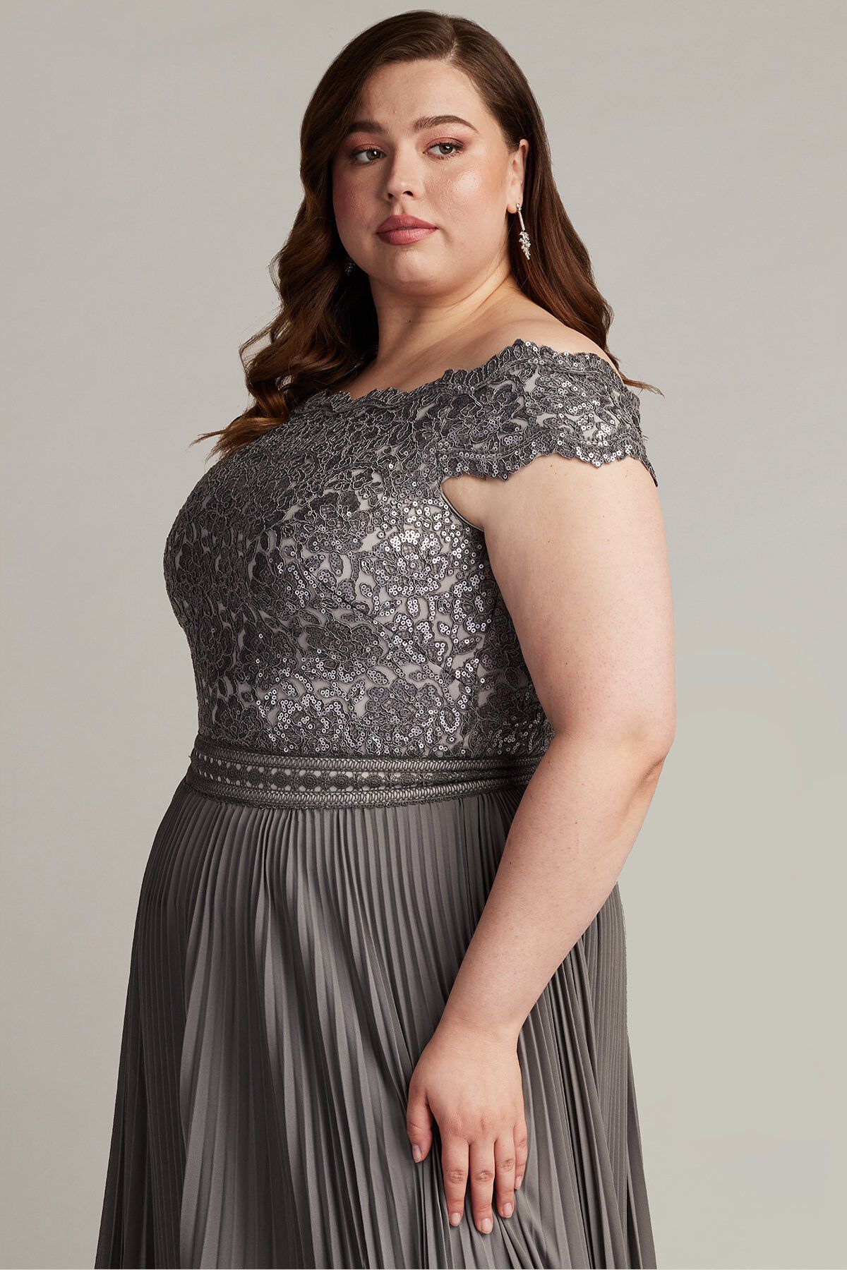 Bode Sequin Embroidered Lace and Tulle Gown - PLUS SIZE, MIST / see-description, alternate image number 2