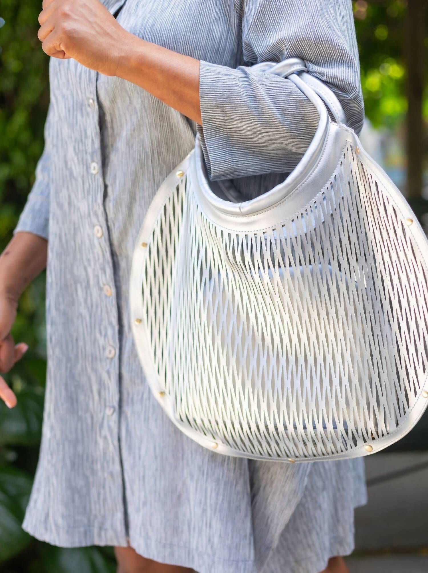Women's Rose Bag, Silver / Silver, alternate image number 1