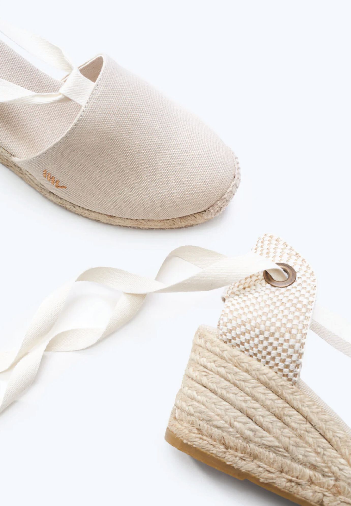 Escala Canvas Espadrille Wedges, Beige / Beige, alternate image number 2
