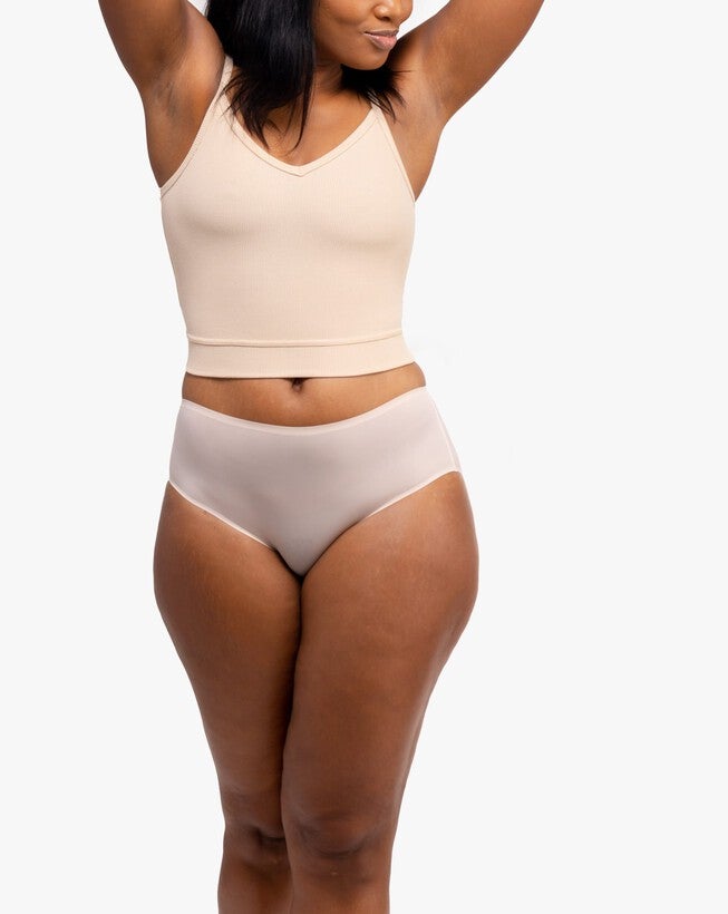 No Brainer High Rise Panties, Almond / Vanilla, alternate image number 2