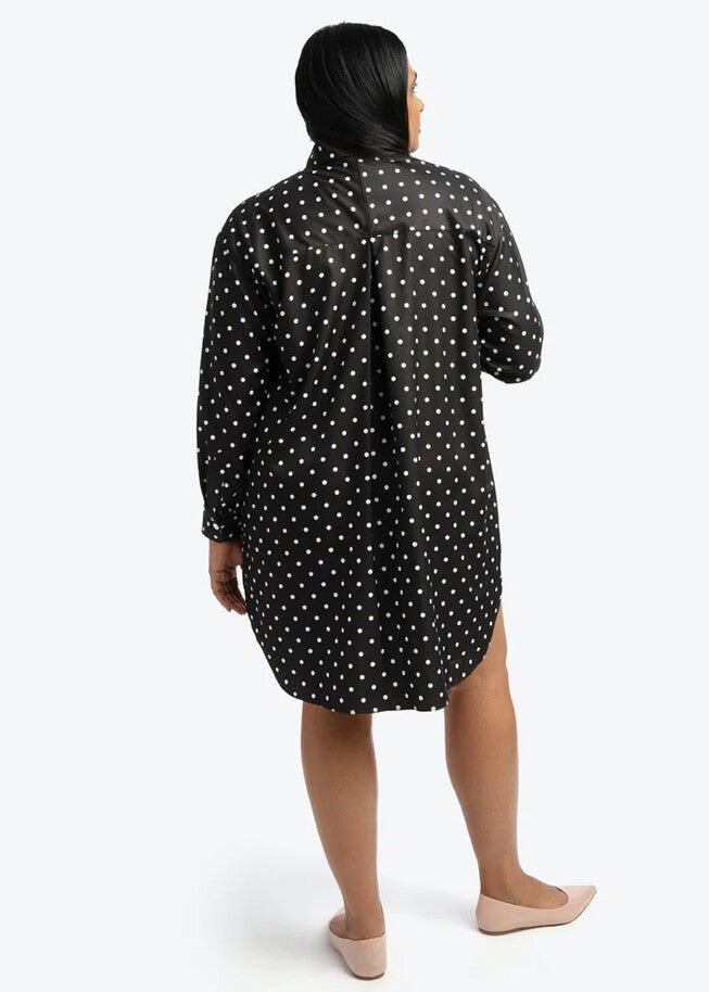 SIGNATURE TUNIC SHIRT POLKA DOT, , alternate image number 6