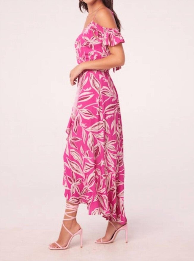 MAHALO DRESS IN FUCHSIA/CREAM, , alternate image number null