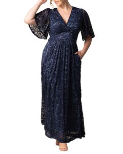 Luminous Sequin Lace Evening Gown