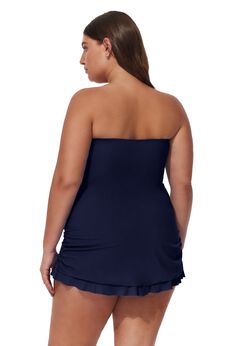 Tutti Frutti Plus Size Bandeau Swimdress