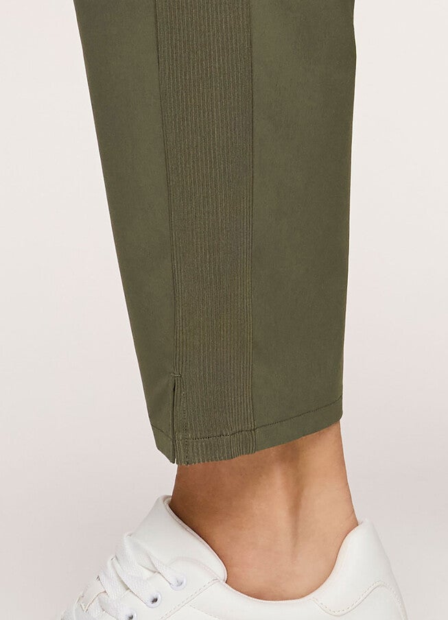 Plus Everyday Ribbed Ankle Pant, Olive / Olive Green, alternate image number 3