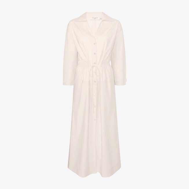 Boden Al Fresco Dress - Cotton Poplin, Eggshell / White, alternate image number 3