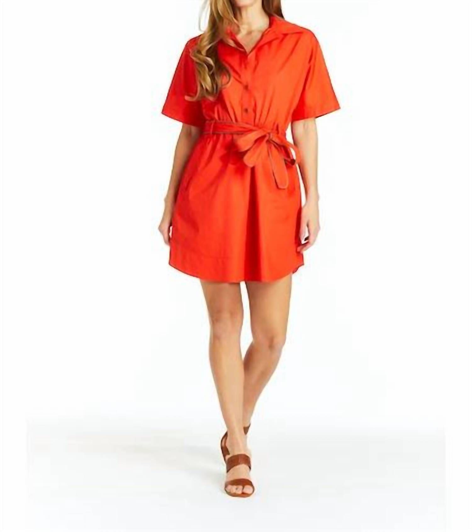 COURTNEY DRESS IN NECTAR, Nectar / Orange, hi-res image number 0