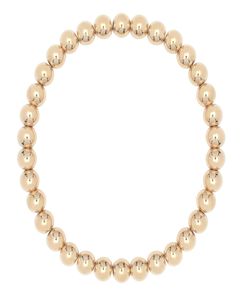Small Gold Ball Bracelet 6" Gold