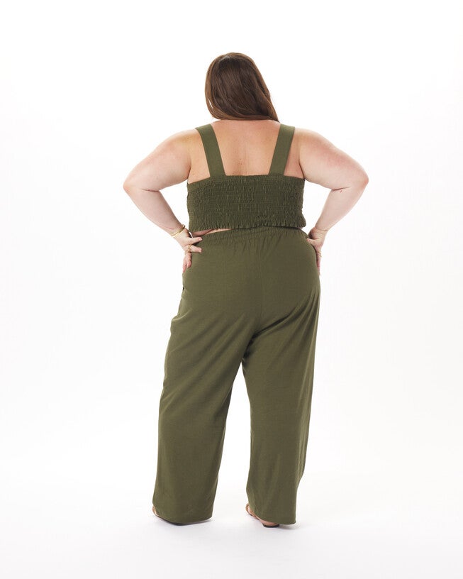 Leah Bustier Top in Olive, , alternate image number 6