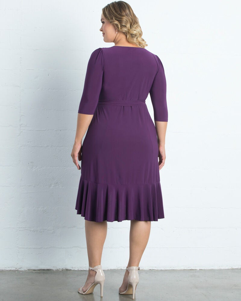 Whimsy Wrap Dress, PLUM PASSION / New Wine, alternate image number 2
