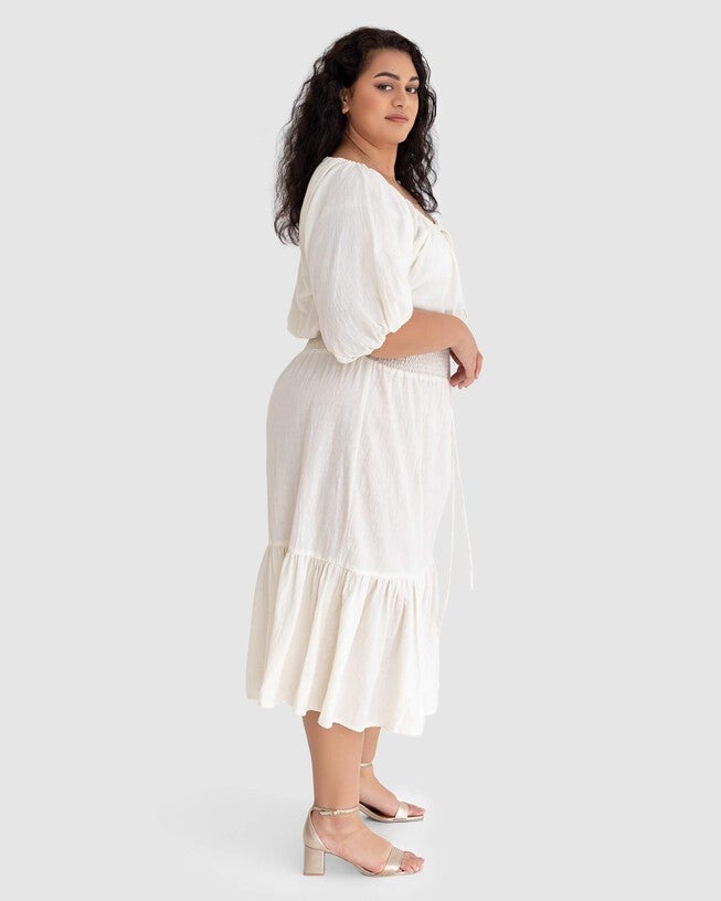 Diana Prairie Dress, White / White, alternate image number null