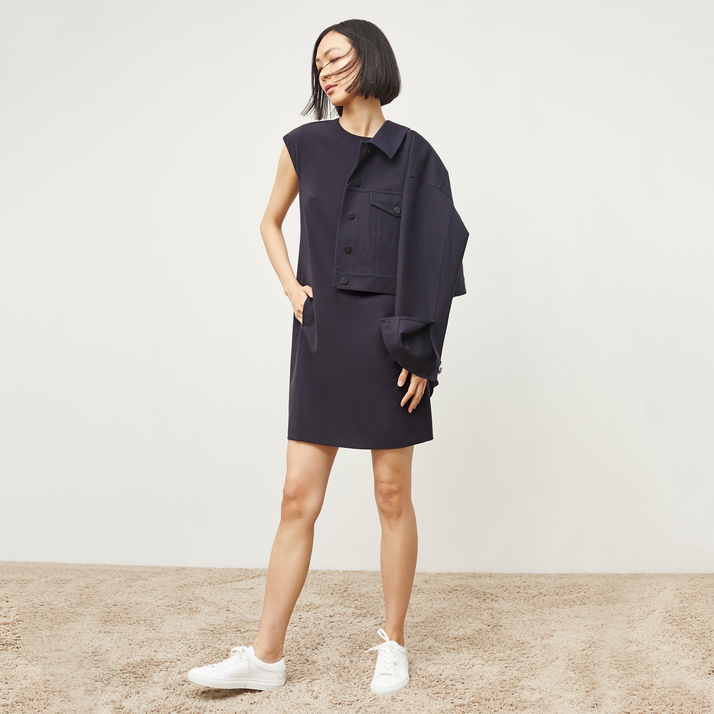 Maaza Travel Dress - OrigamiTech, Cool Charcoal / Cool Gray, alternate image number 6