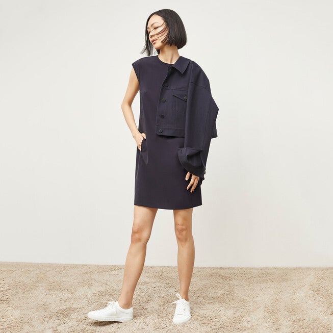 Maaza Travel Dress - OrigamiTech, Cool Charcoal / Cool Gray, alternate image number 6