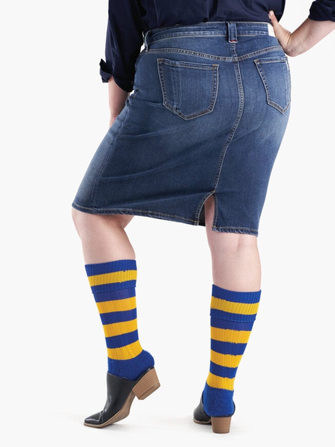 Denim Skirt, EVE / Medium Wash, alternate image number null