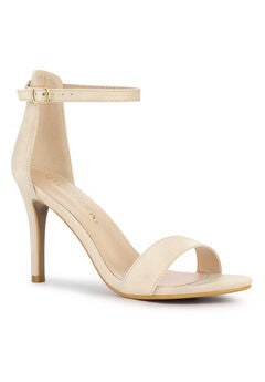 Suede Ankle Strap High Stiletto Heels Sandals