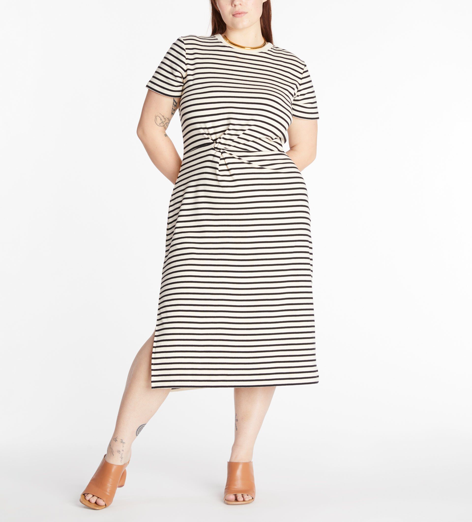 Chandan Dress, CreamBlack / Cream, hi-res image number 0
